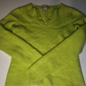 Lime Green Cashmere Sweater